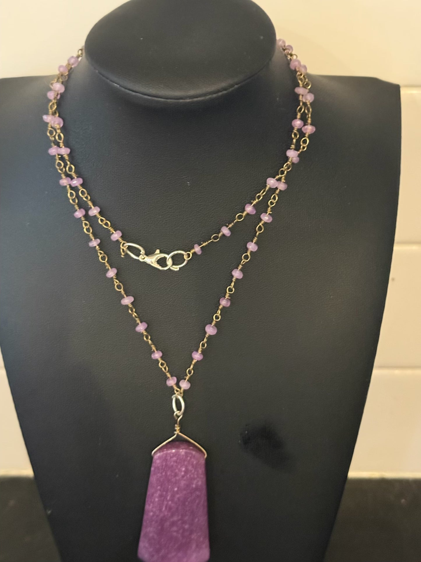 Original Purple Necklace Jewelry by Taytem Barth