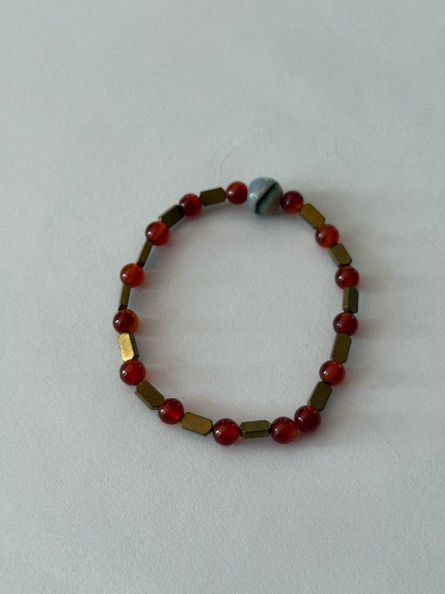 Original handmade pair of Smooth glass bead bracelet