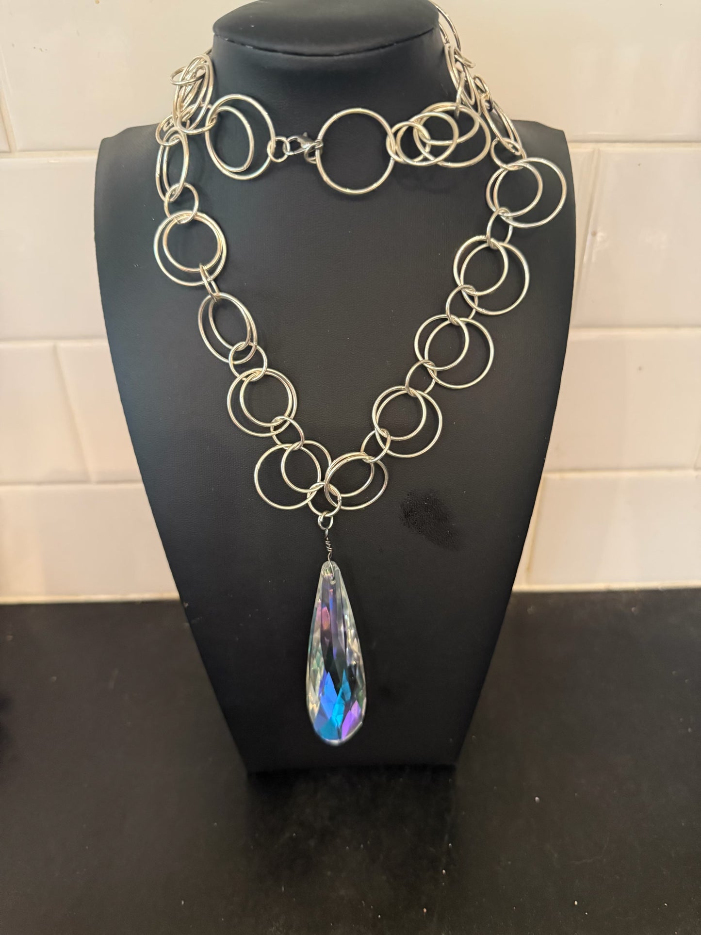 Original sparkly pendant Necklace Jewelry by Taytem Barth