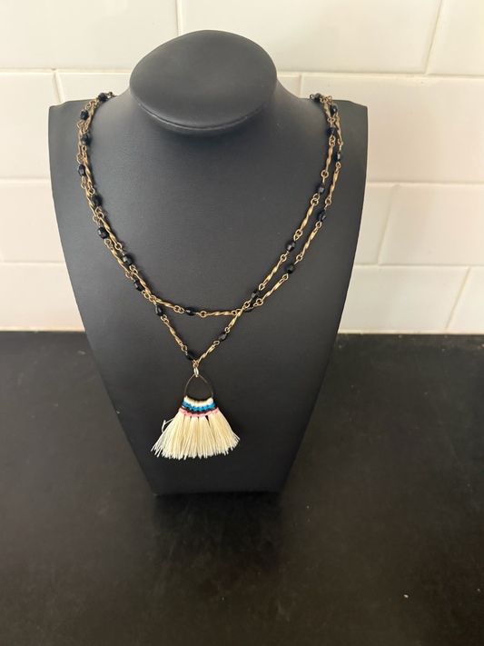 Original Necklace Jewelry with Sweep Pendant Designed by Taytem Barth