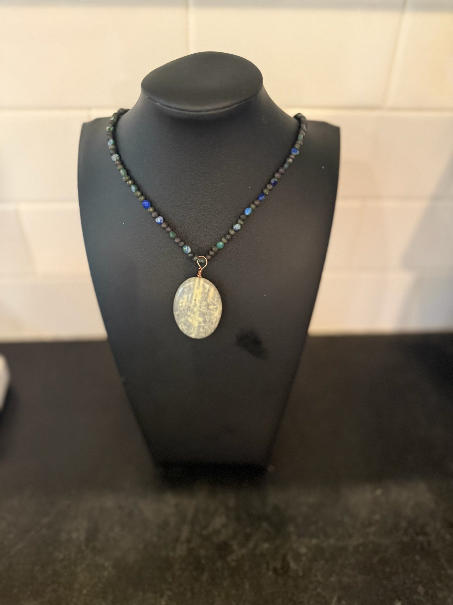Original Stone Pendant Necklace Jewelry by Taytem Barth