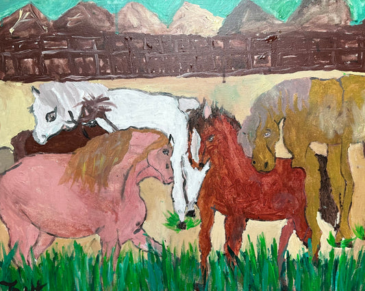 Wild Horses Original Artwork by Taytem Barth