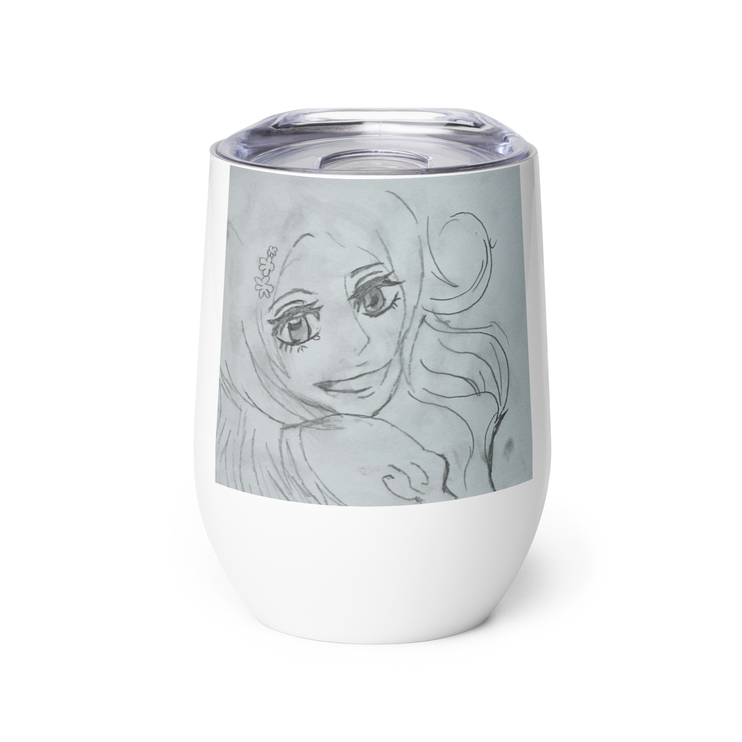 Anime Smiling Girl Travel Wine Tumbler