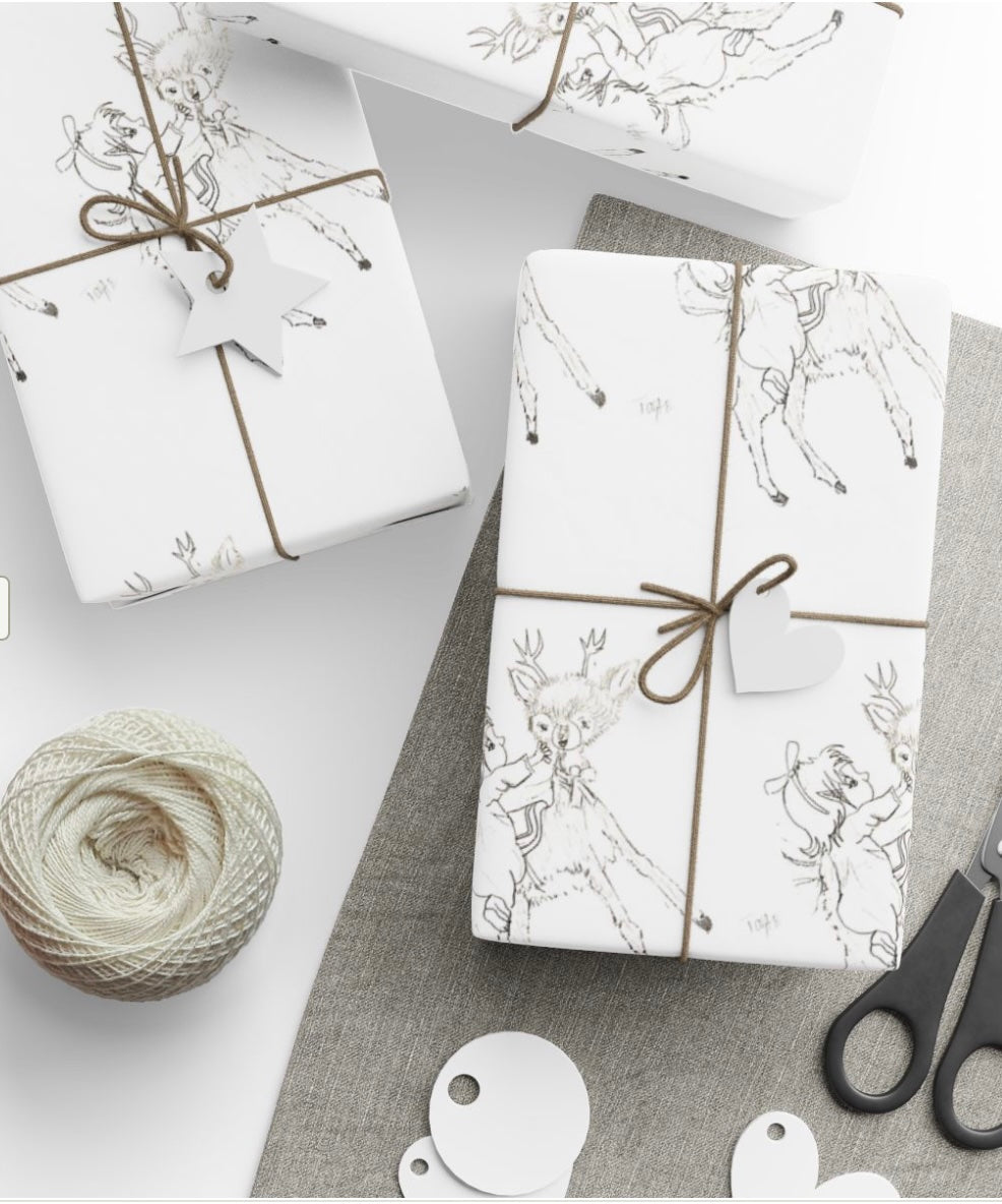 Original Taytem Barth Holiday Wrapping Paper - Gift Wrap