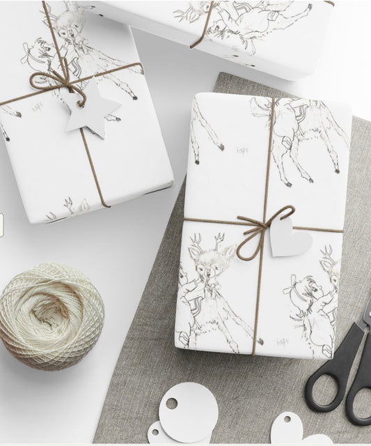 Original Taytem Barth Holiday Wrapping Paper - Gift Wrap